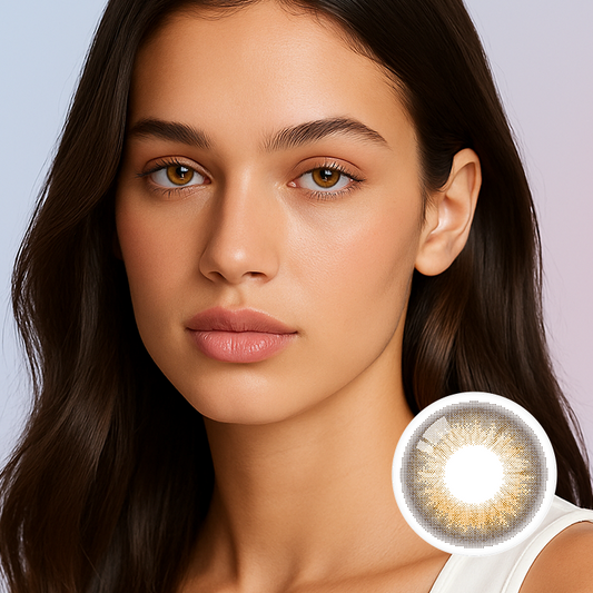 Brown ｜ SILCONE DAILY COLOURED CONTACT LENSES  10PCS